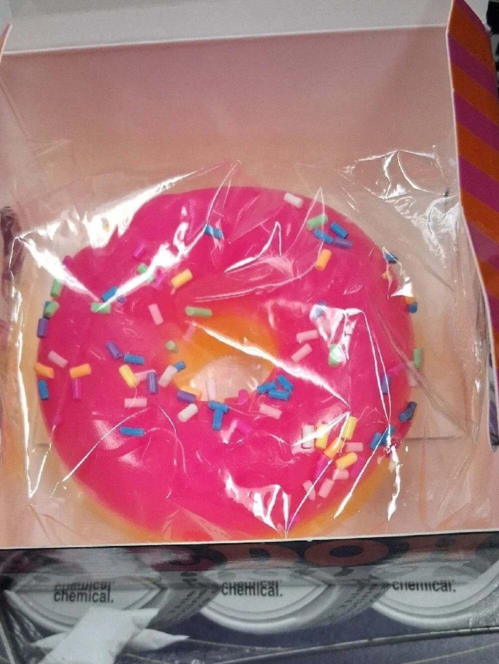 NeeDoh Donut Squishy Toy - Bright Pink Sprinkles